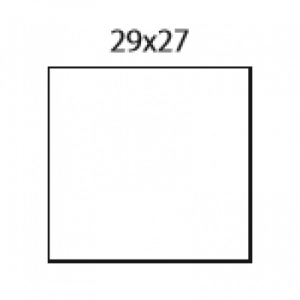 Cenové etikety 29x27, Biele