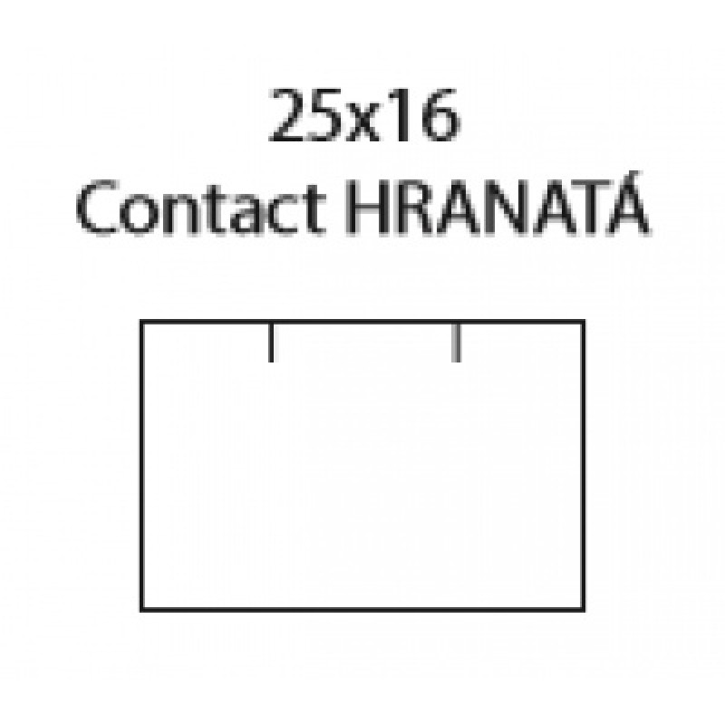 25x16 Contact, Hranaté, Biele