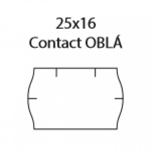 25x16 Contact, Oblé, Biele